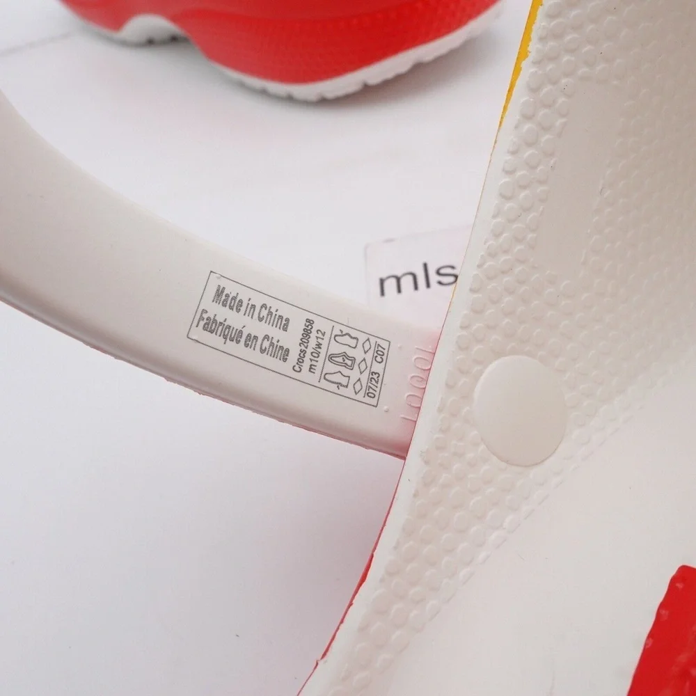 NEW Crocs McDonald's Classic Clogs 209858-920 Red/Yellow